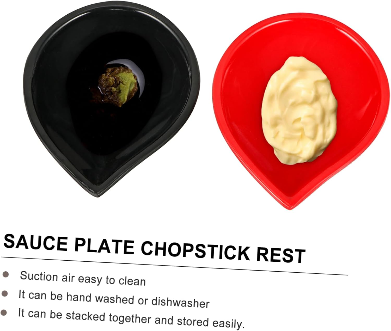 Luxshiny 6-Piece Sauce Dishes Set Assorted Colors Sturdy Dipping Bowls for Condiments and Seasoning for Parties and Everyday Use