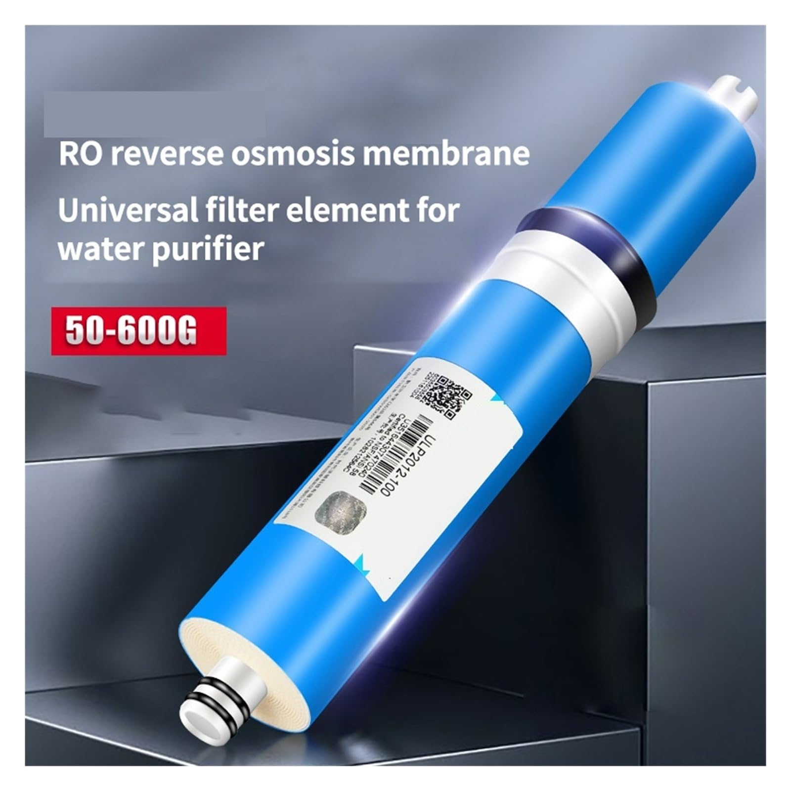 Membrane RO universelle 200 GPD 2812-200 for purificateur d'eau domestique, élément filtrant de remplacement Avec un taux de filtration élevé et un débit élevé