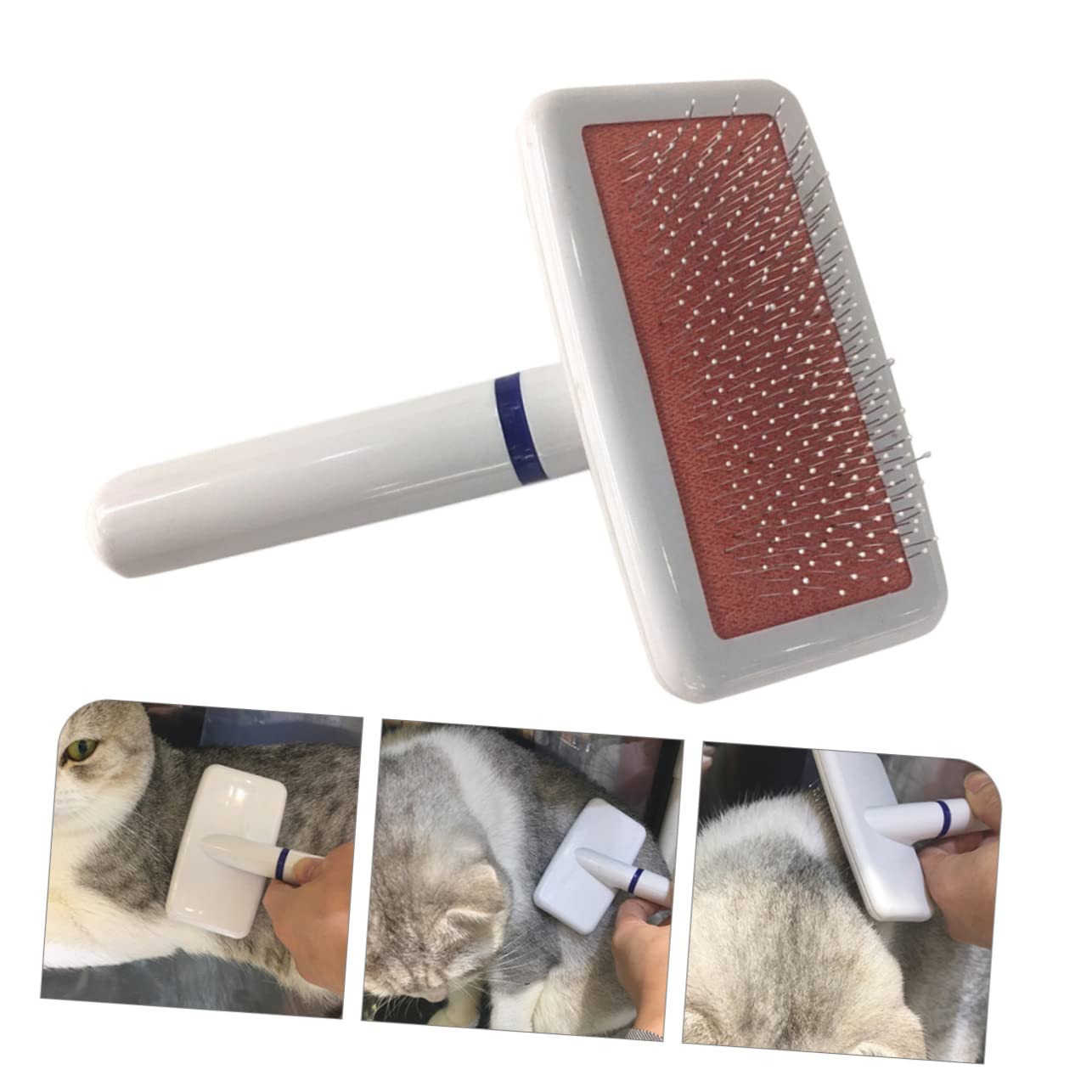 Brosse Pour Animaux De Compagnie Peigne De Toilettage Pour Chiens Brosse De Nettoyage Portable Élimine Poils Morts Et Nœuds