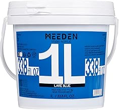 MEEDEN Blue Acrylic Paint: 1L Heavy Body Gloss Non-Toxic – Waterproof and Lightfast Acrylic Paint for Canvas, Wood, Stones for Professional Artists – Lake Blue