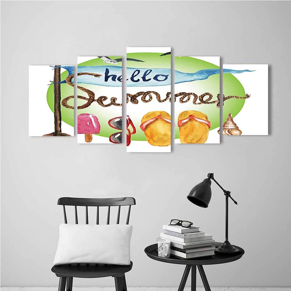 QC Home store Wall Art Painting 5 Panels Paintings Canvas