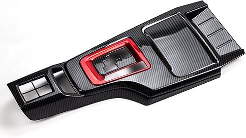 MACHEA Molduras interiores de coche ABS fibra de carbono Color consola central de cambio de marchas Panel de cambio para Toyota Fortuner 2016 2017