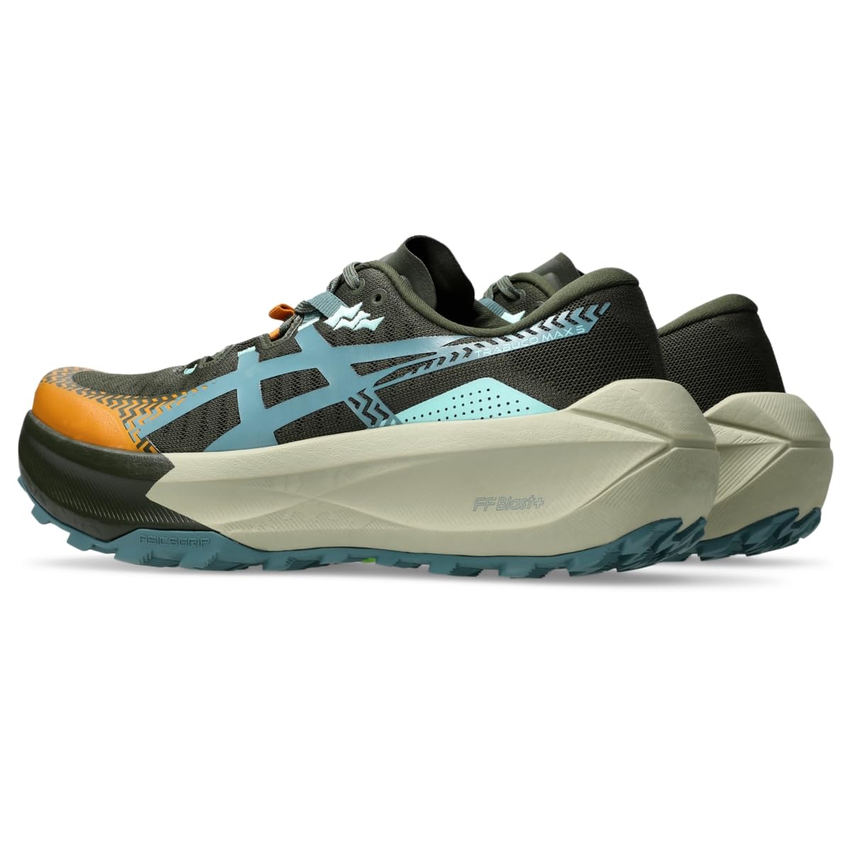 ASICS Herren Trabuco MAX 5 Traillaufschuhe, Vintage Khaki/Foggy Teal, 8