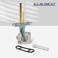 Vista 7 de MOTOALL Interruptor de tanque Válvula de gasolina Petcock con junta para Yamaha Bear 250 400 Válvula de cierre para Yamaha Bear Tracker 250 Bruin