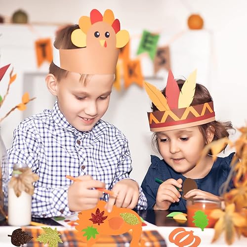 Miniatura 7 de 600 calcomanías de espuma de otoño, pavo de Acción de Gracias, hoja de arce, calabazas y calcomanías de joyería para niños, manualidades y