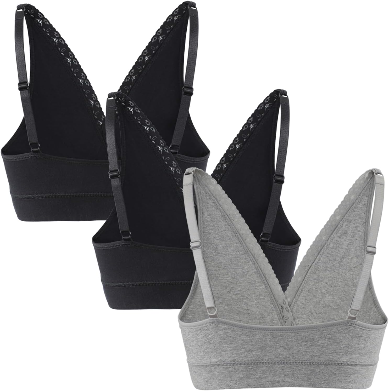 Dreamy Comfort: The Ultimate Lace Cotton Sleep Bra for Moms-to-Be!