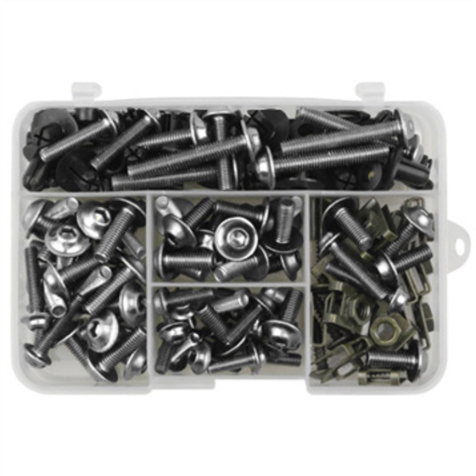 190PCS Complete Fairing Bolts Screw For Kawasaki ZX6R ZX7R ZX9R ZX10R ZX12R ZX14R For Versys 650(Onecolor)