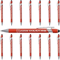 Vista 132 de 10 bolígrafos personalizados a granel, bolígrafo personalizado, bolígrafo grabado con nombre, logotipo, lápiz capacitivo para pantallas táctiles, a