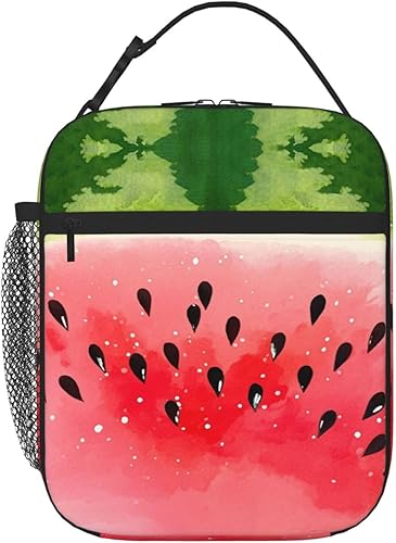 Miniatura 17 de Lonchera verde de los años 80 y 90 con aislamiento retro neón para mujeres y hombres, lonchera reutilizable a prueba de fugas con compartimento 80s