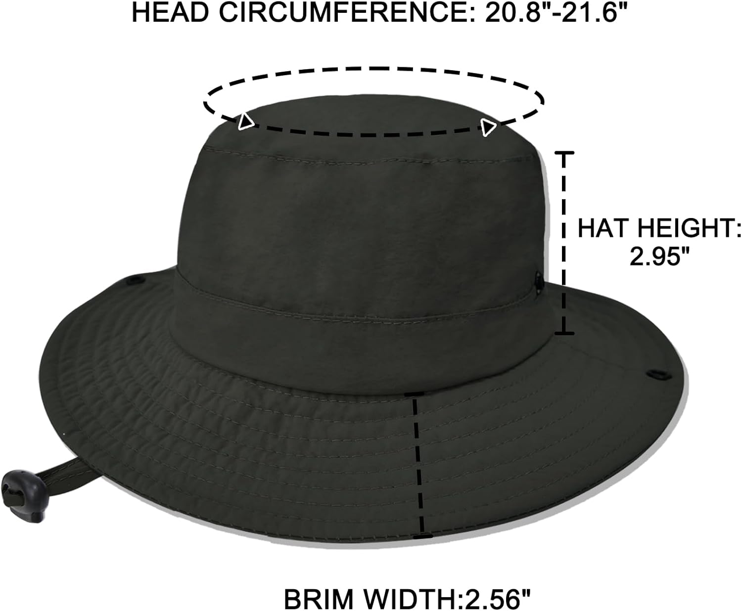 Outdoor Kids Sun Hat UPF 50+ Quick Dry Foldable Bucket Hat Lightweight Adjustable Fishing Safari Hat for Girls and Boys - Image 6