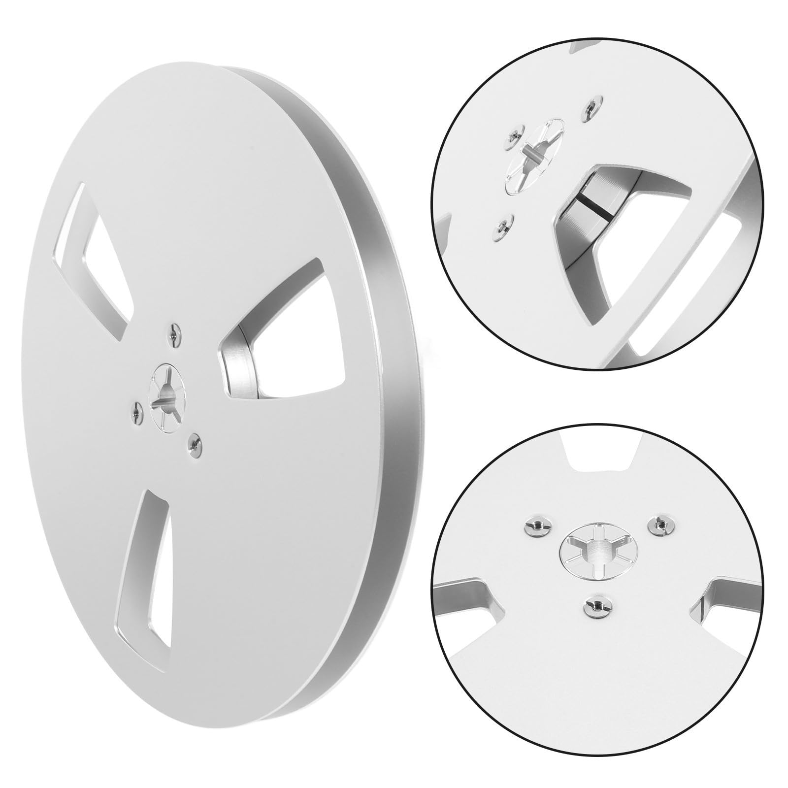 Carrete de Recogida Vacío 7 Pulgadas Aleación de Aluminio para Grabación