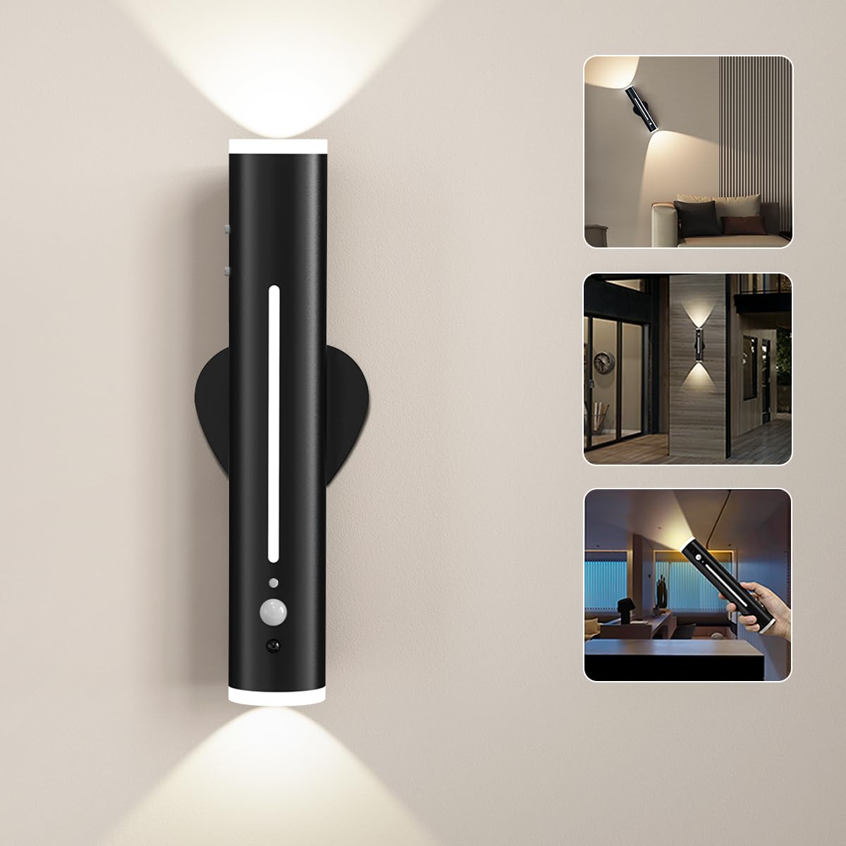 Snapklik.com : Rechargeable Motion Sensor Night Wall Light Indoor ...