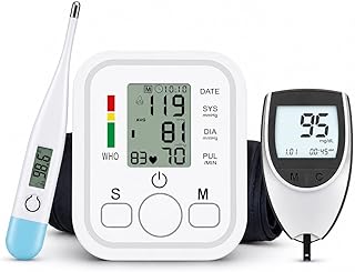 Aika (Combo Pack) AK-555 Automatic Measuring BP Monitoring Machine for Home with Voice Broadcast, Accurate Measurement & A Price In India