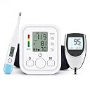 Aika (Combo Pack) AK-555 Automatic Measuring BP Monitoring Machine for Home with Voice Broadcast, Accurate Measurement & AK-33 Blood Glucose Monitor & AK-45 Digital Thermometer (1 Set) gallery image