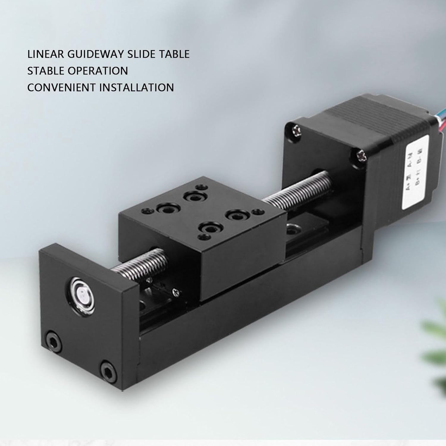 Luocute Mini Linear Rail Guides Slide Actuator, 50mm Effective Stroke Length T Shape High Accuracies 28 Stepper Motor X Y Z Linear Stage Motion Actuator, Stable and Quiet