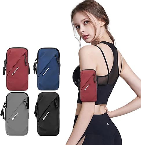 Miniatura 6 de Brazalete de teléfono para correr con banda de brazo de teléfono con entrenamiento, se adapta a iPhone y Android, uso del teléfono para correr,