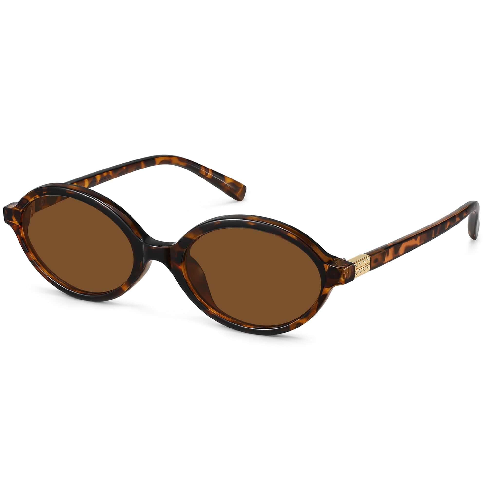 Fozono Retro Oval Sunglasses for Women Trendy Small Vintage Round Sun Glasses UV Protection