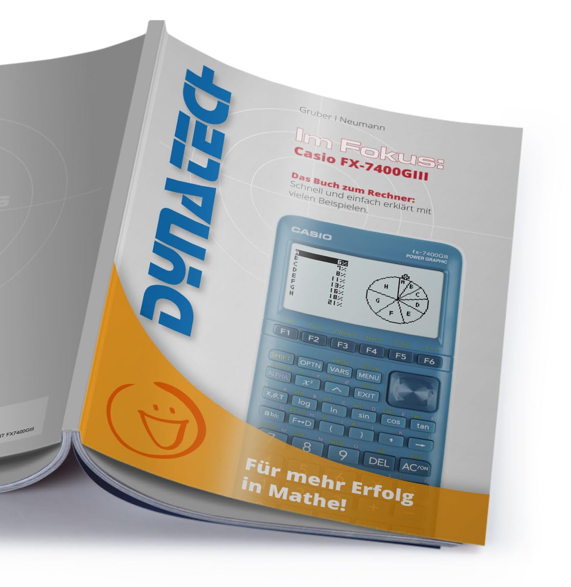 Casio FX-7400GIII Grafikrechner mit CalcCase Schutztasche und Fachbuch - Classic Set (Dunkelblau)