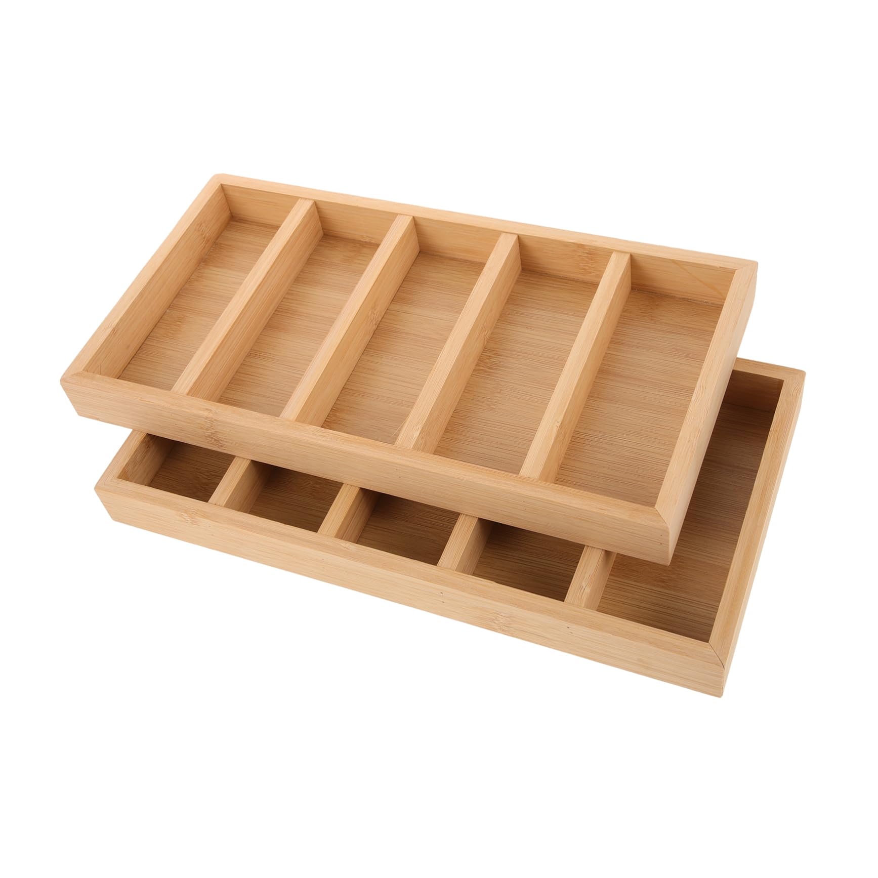 Organizzatore Occhiali da Vista 2 Pezzi in Legno 5 Scomparti