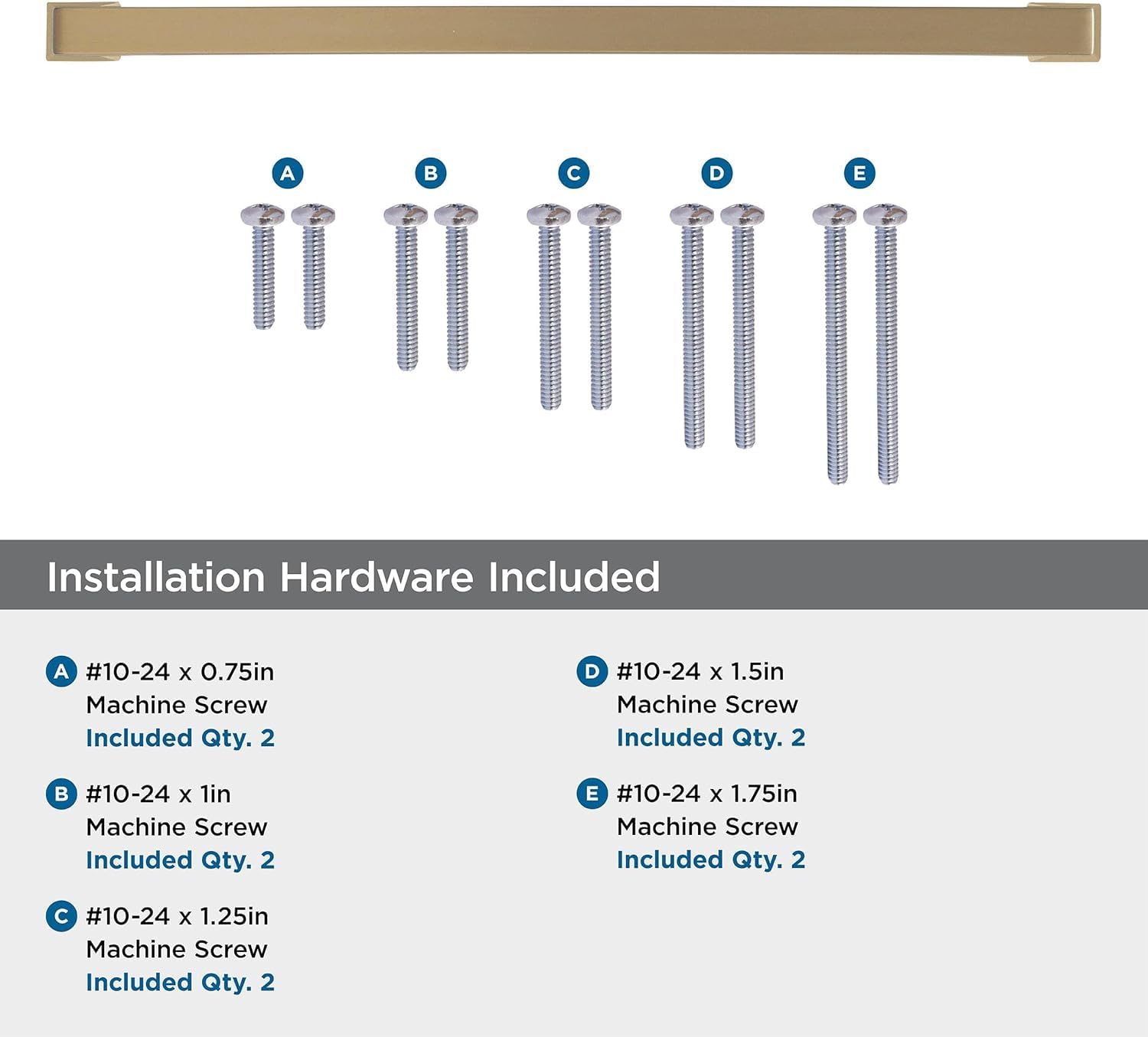 Amerock | Appliance Pull | Golden Champagne | 12 inch (305 mm) Center to Center | Blackrock | 1 Pack | Drawer Pull | Drawer Handle | Cabinet Hardware