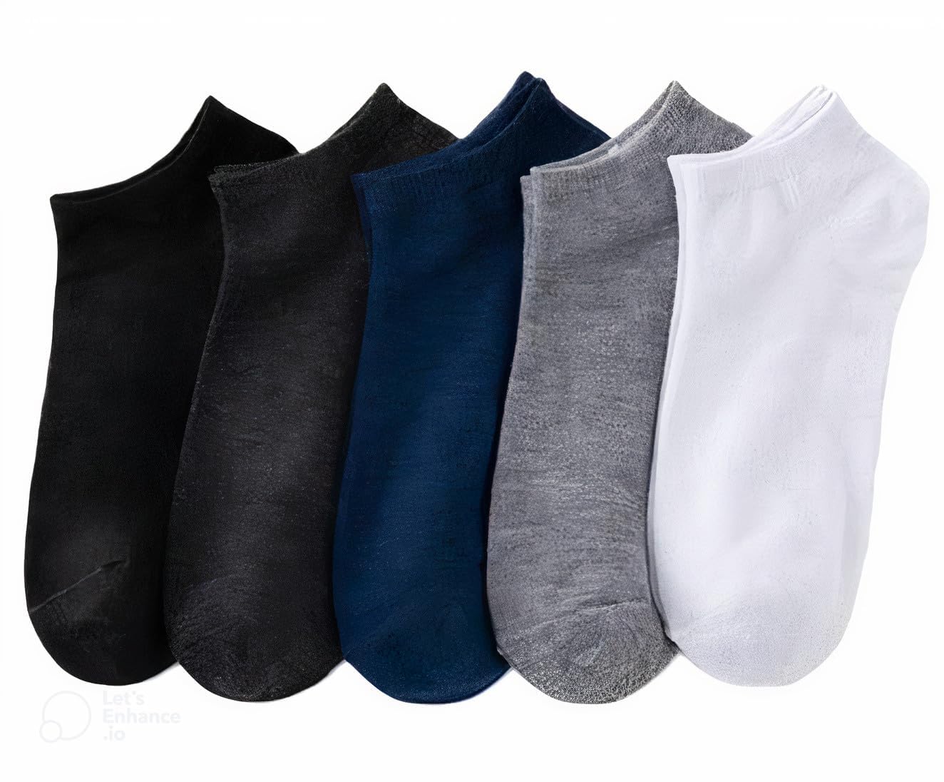 hayberg Solid Plair Colors Ankle Length Socks For Men And Women (Pack of 5)-picture-36