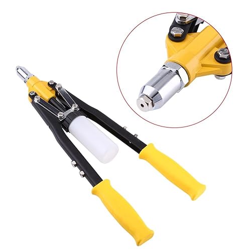 Miniatura 7 de Herramienta de remache resistente, pistola de remache, remachadora de mano profesional resistente, herramienta de remache ciego de 0.098 in, 0.118