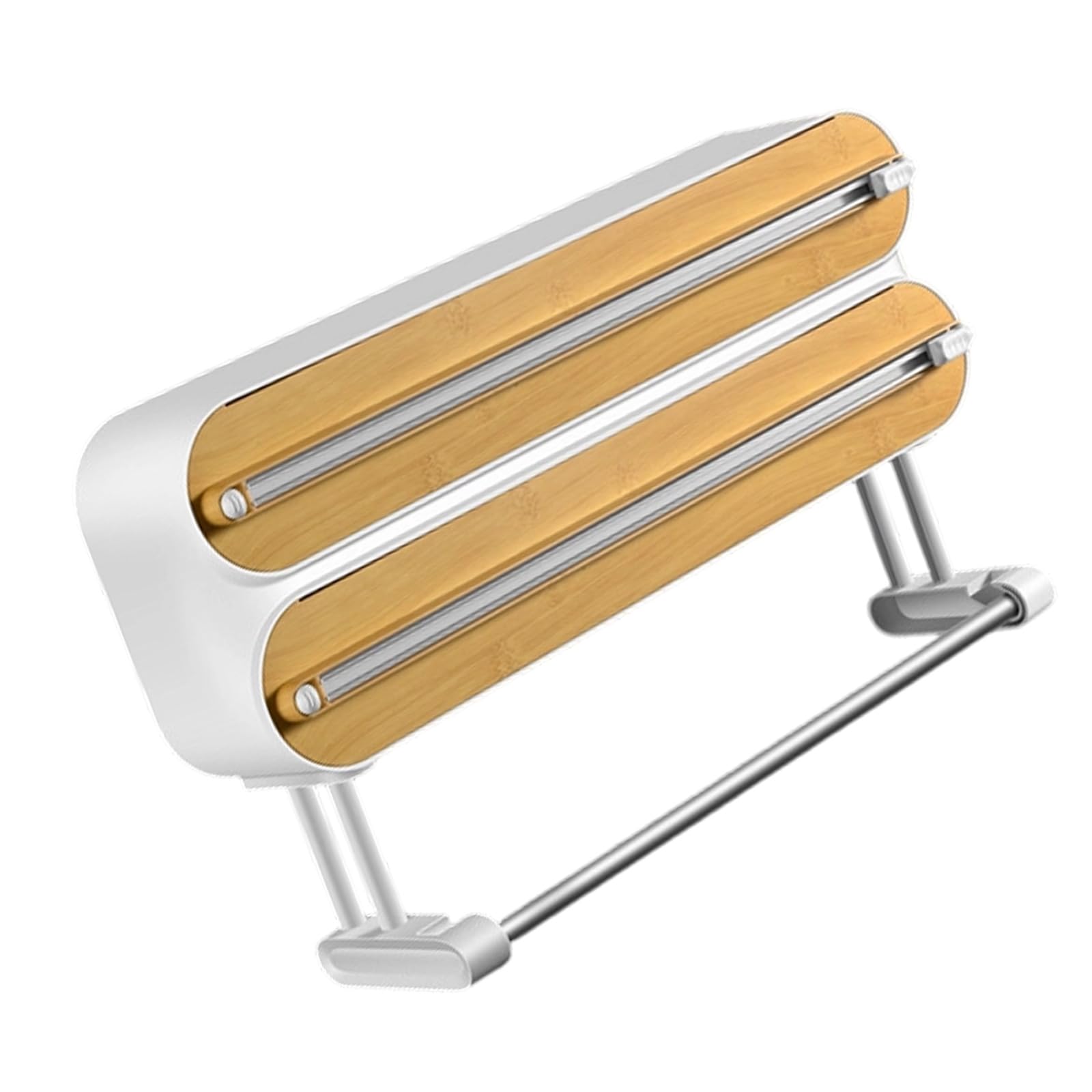 Practical ABS Storage Solution for Kitchen Use Includes Paper Towel Holder Base and Wall Mounting Design Remote Tissue Dispenser