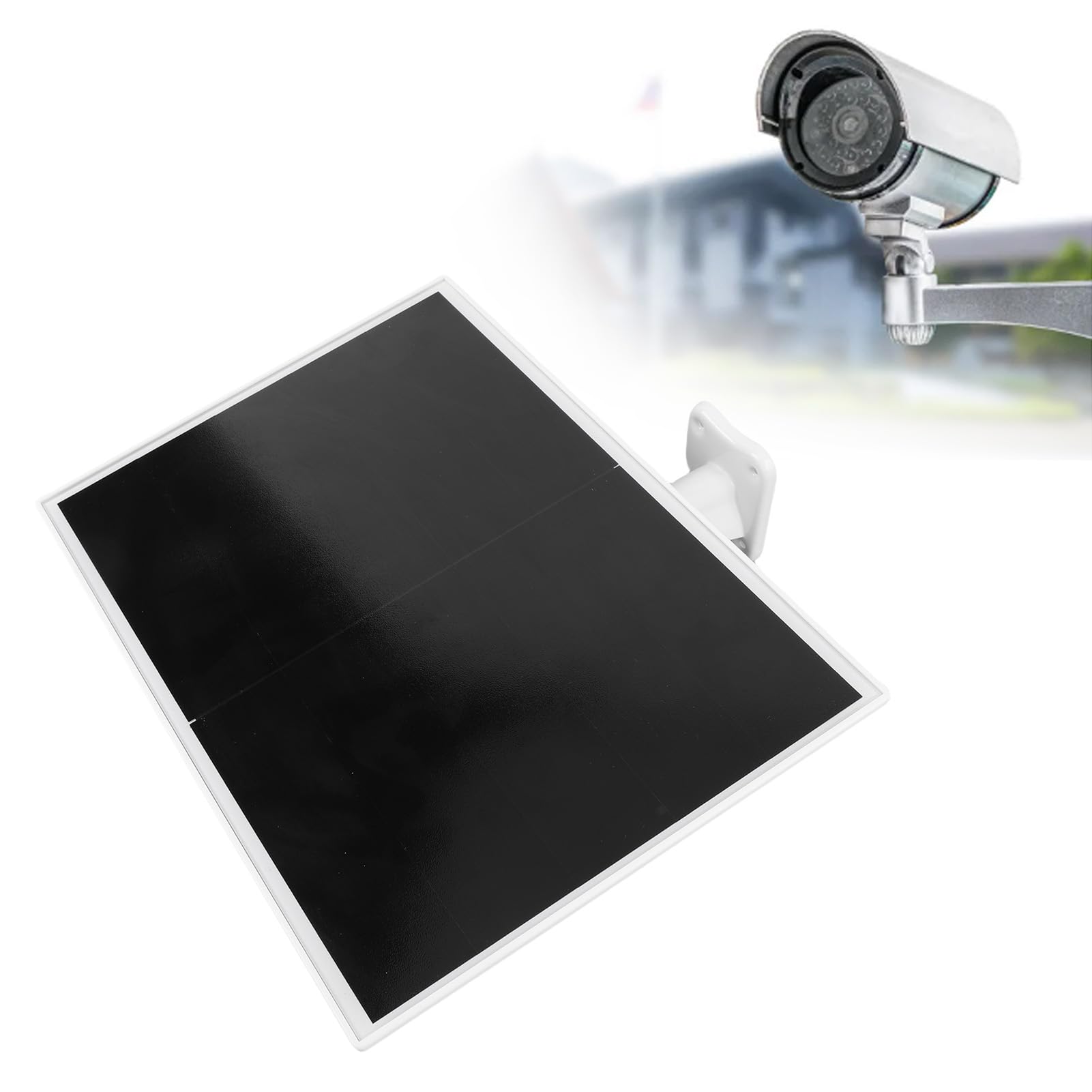15W Solarpanel für Überwachungskamera, Kamera Solarpanel Typ C USB für DC 5V Outdoor Wiederaufladbarer Batterie -Cam, IP66 Water Proof, 90 -Grad -Ständer, 9,8 -Fuß -Kabel