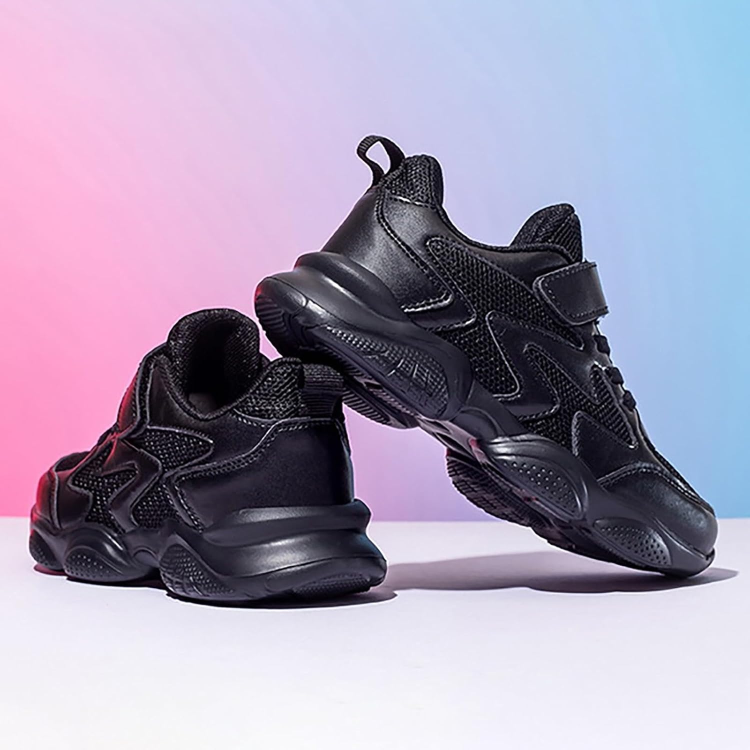 Kids Lightweight Running Shoes Flexible Non Slip Comfortable School Athletic Sneakers for Boys Girls Aged 4-14