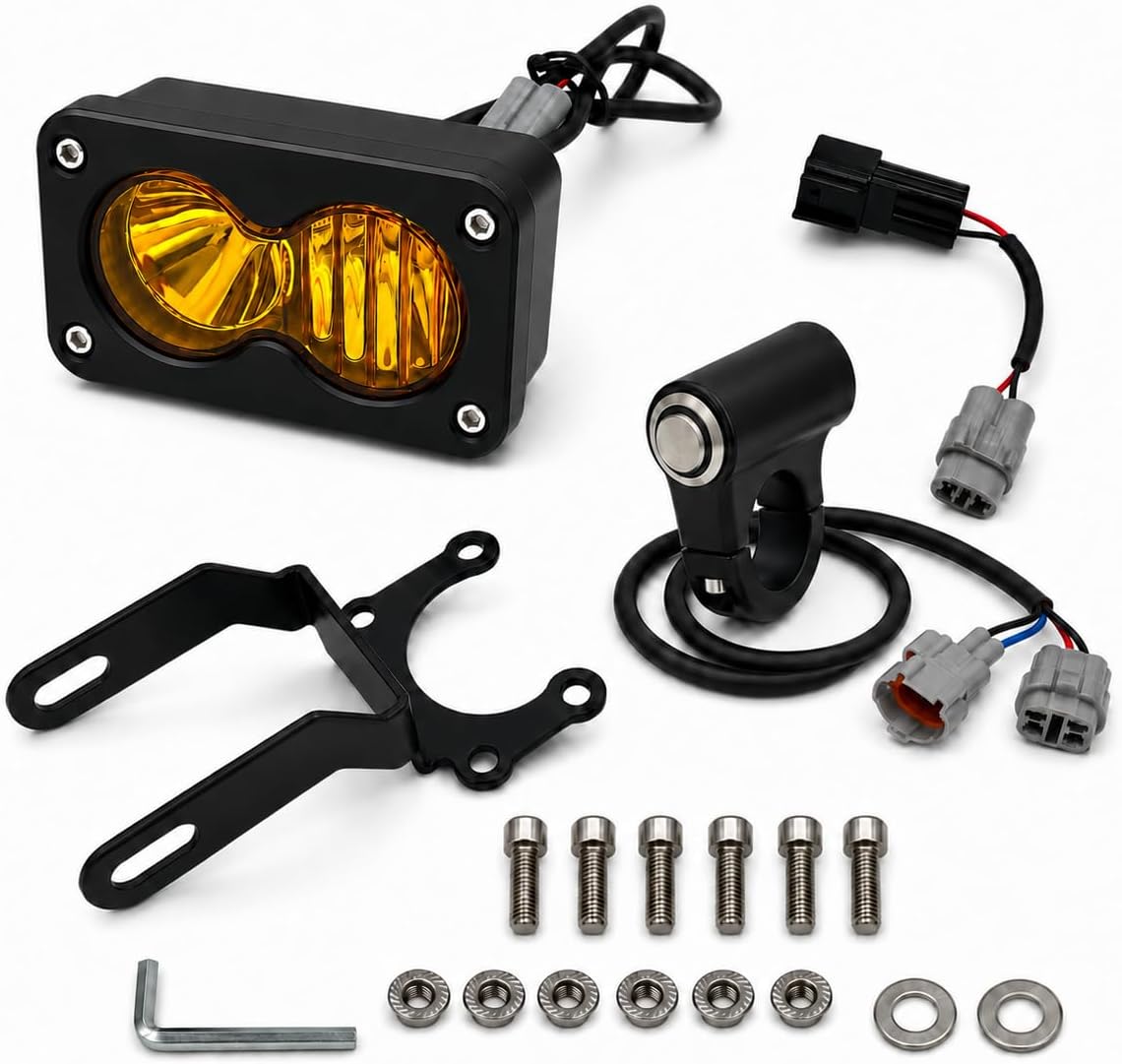 Upgraded Headlight Kit with Switch for Surron Light Bee X/S/LBX,for Segway X260 & Talaria MX4,20W LED Pod Light Plug & Play Dirt Bike Accessory
