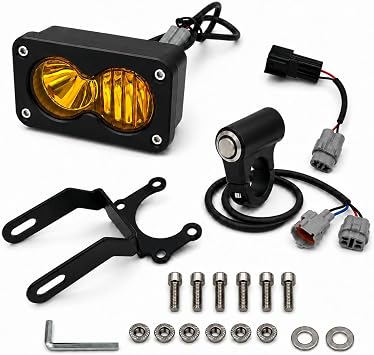 Upgraded Headlight Kit with Switch for Surron Light Bee X/S/LBX,for Segway X260 & Talaria MX4,20W LED Pod Light Plug & Play Dirt Bike Accessory