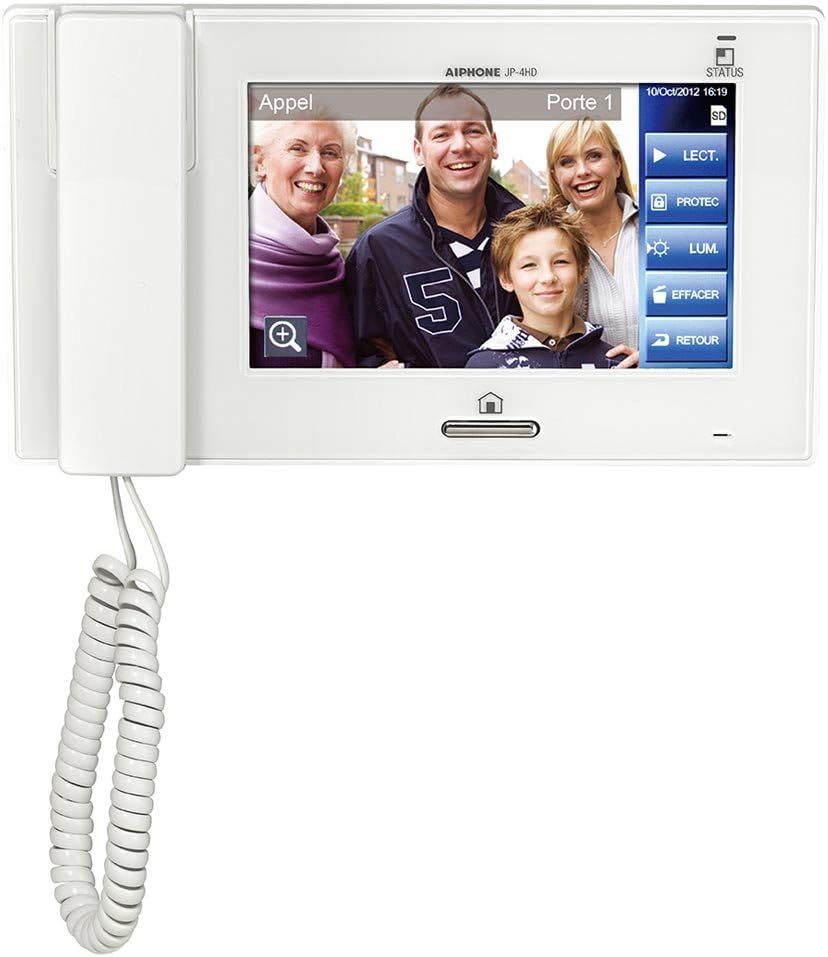 Aiphone JP-4HD 7" Video Sub Master Station with Touchscreen LCD