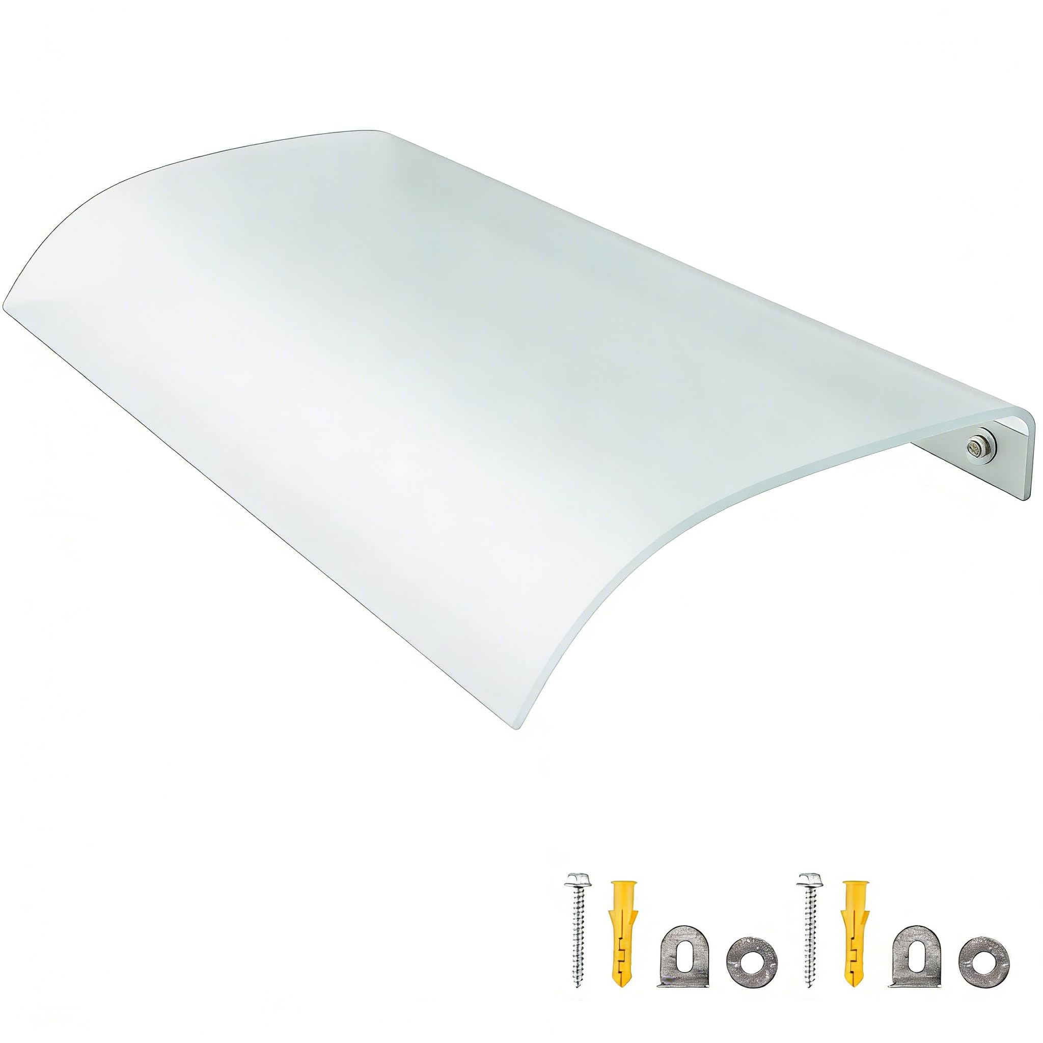 Auvent de porte anti pluie et UV - Solution pour entrée mouillée 40x40