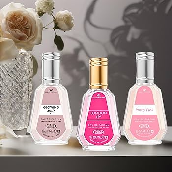 Amazon.com : Al-Rehab London Girl, Glowing Night & Pretty Pink Eau