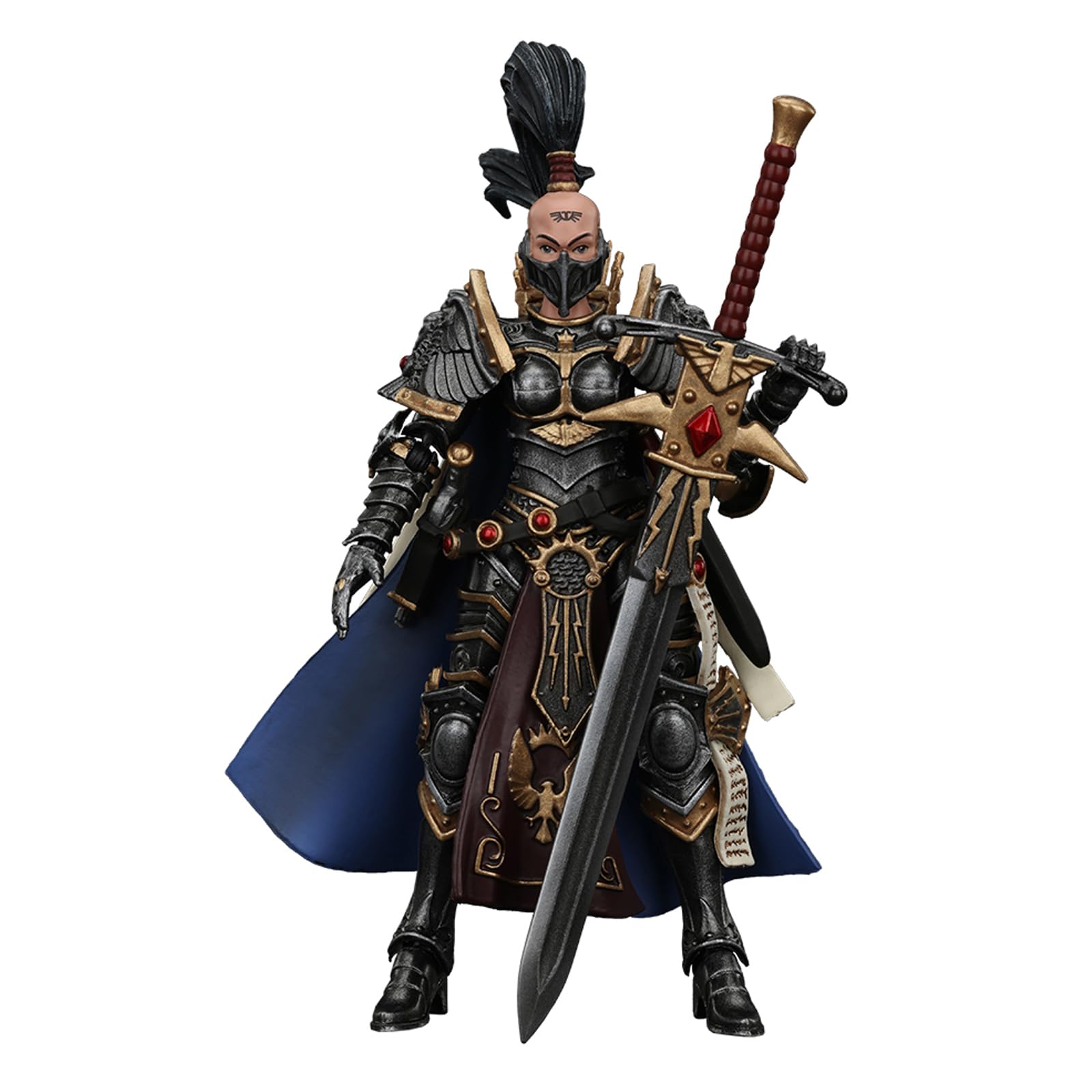 GWTCTOY JoyToy Warhammer 40K Genuine License 1:18 Action Figure, Sisters of Silence Knight-Commander Jenetia Krole