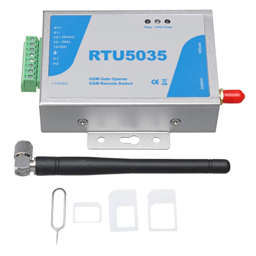 GSM Gate Opener Relay Switch Call Remote Controller Phone Shaking Control Door Opener for Home Secure Systems Residential, Commercial