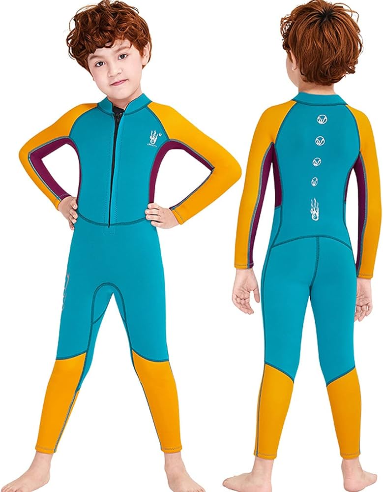Amazon.co.jp: フロントジッパー付き男の子用キッズウェットスーツ