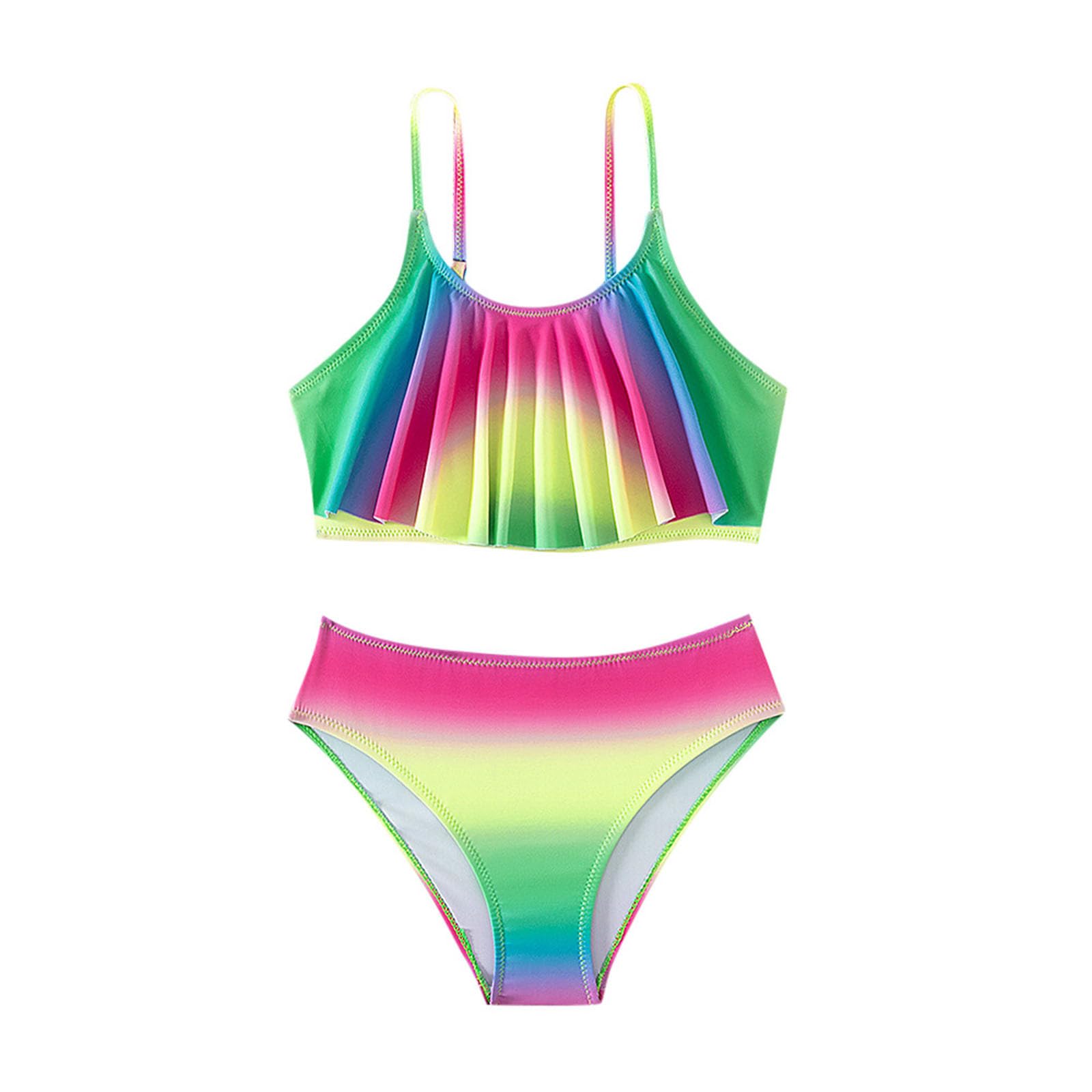 Chaqlin Costume Intero Da Bagno Ragazza 3-8 Anni | Stampato 3D Asciugatura Rapida Protezione UV | Perfetto Per Estate Spiaggia E Piscina