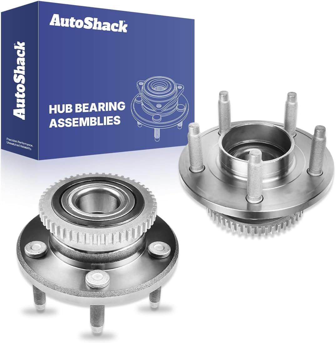 AutoShack Front Wheel Hub Bearing Assemblies Left & Right with ABS Replacement for 2005-2014 Ford Mustang 2005-2007 Avanti Avanti 2-PC Set