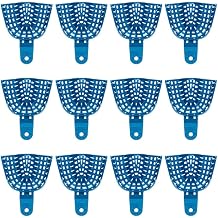 Coltene C6952 PRESIDENT Impression Tray, Autoclavable, Upper Jaw, Medium, Blue Pack of 12