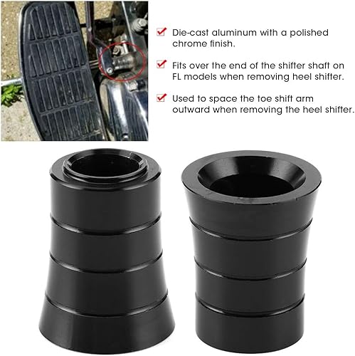 Miniatura 2 de Eliminador de cambio de talón, cubierta de aluminio para eliminador de nivel de cambio de talón, accesorio de motocicleta, apto para CVO 1982-2019