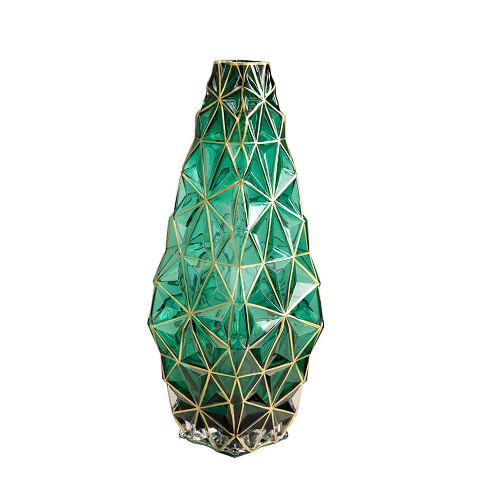 Vase vert en verre moderne cadeau crémaillère original