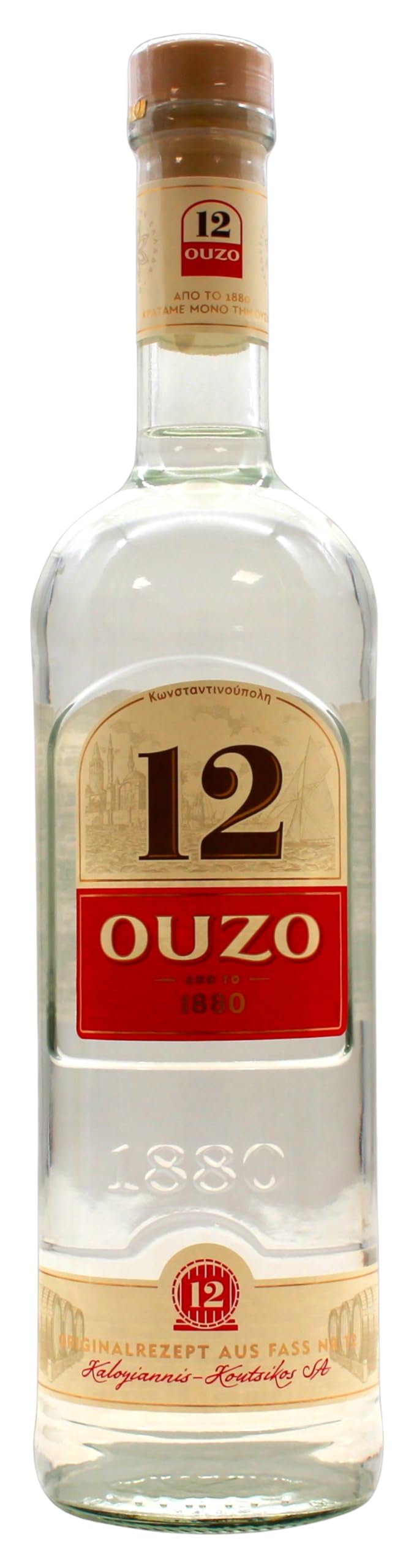 Ouzo 12 Likör 38% vol., 6er Pack (6 x 0.7 l)