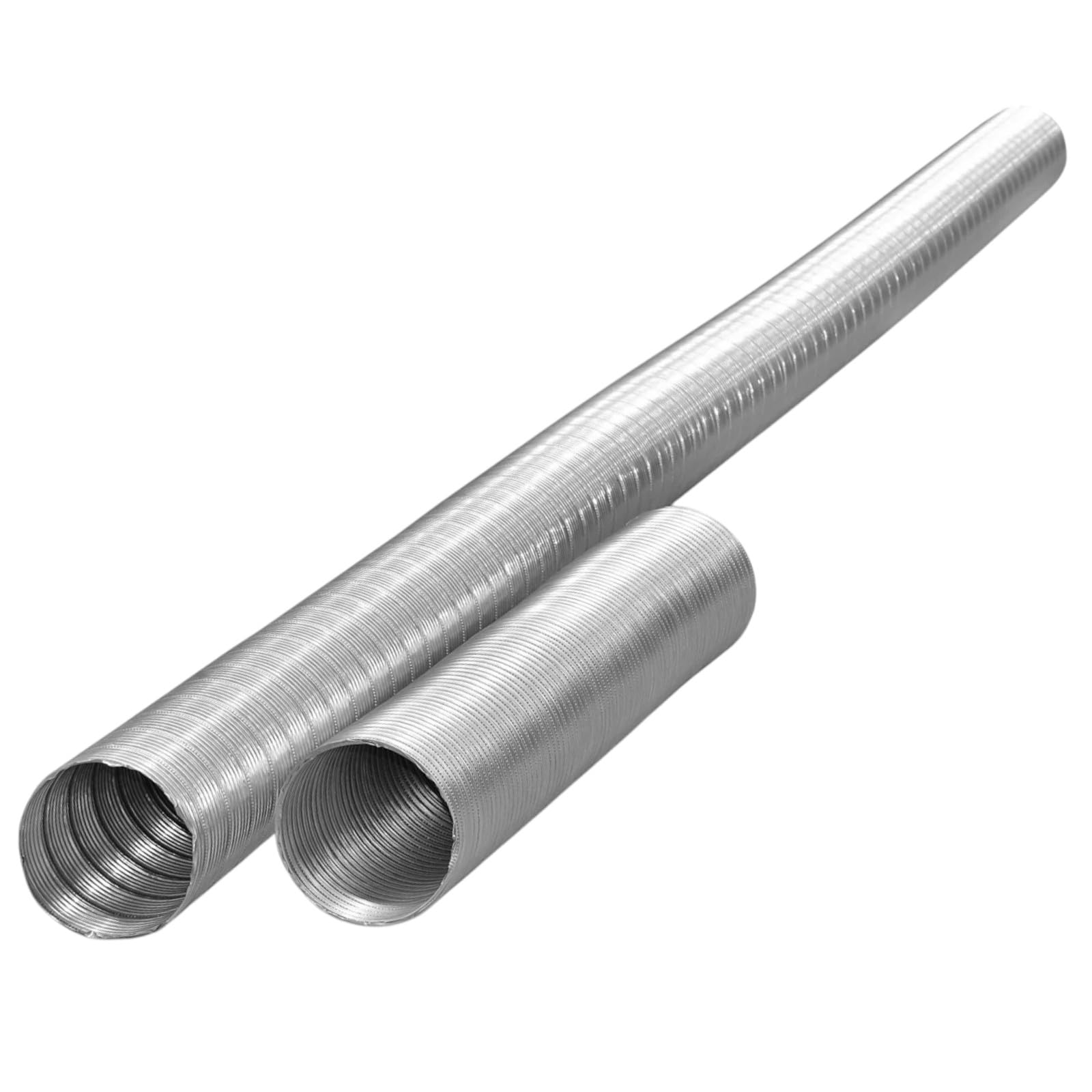 Aluminium Flexible Air Hose Duct, 2.5m Length, Adjustable Ventilation Tube Pipe, Silver (300mm)