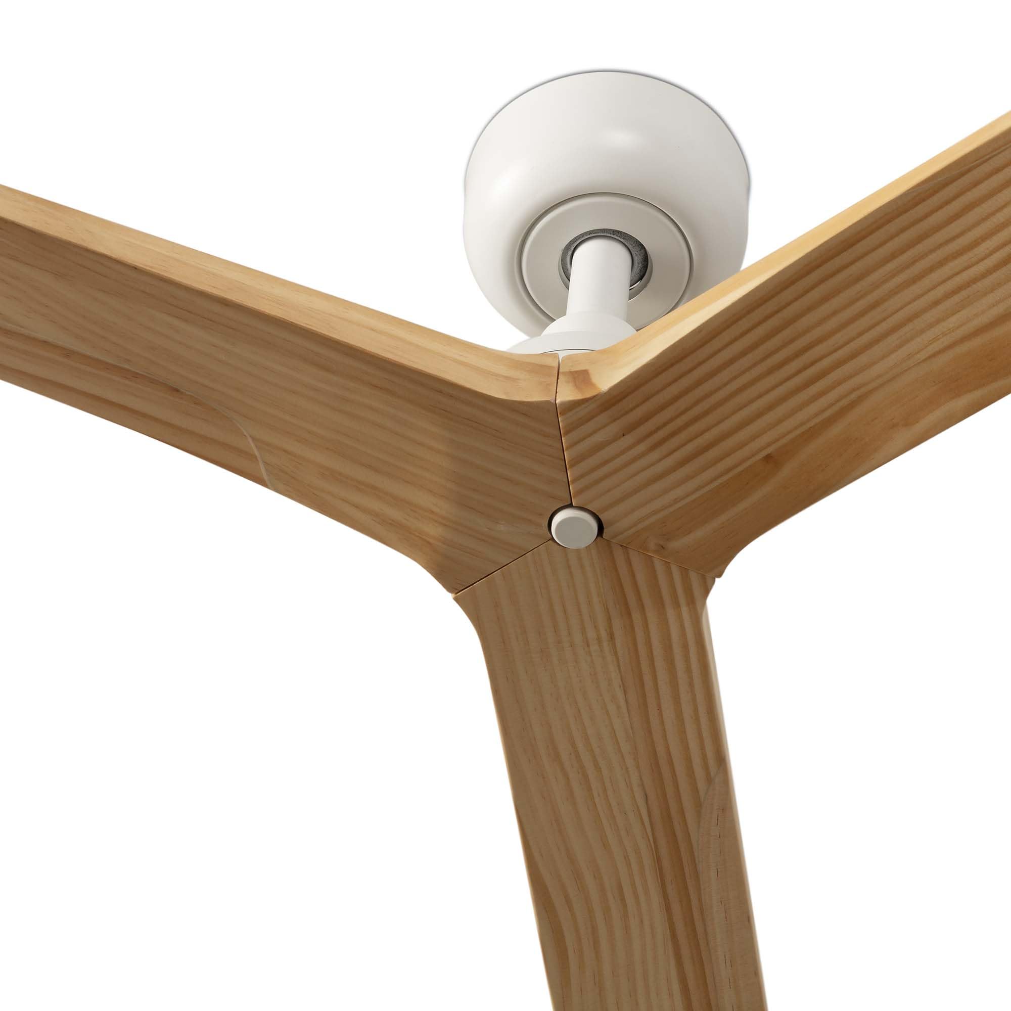 FARO BARCELONA 34281 - KLIM S Ventilador blanco/madera roble