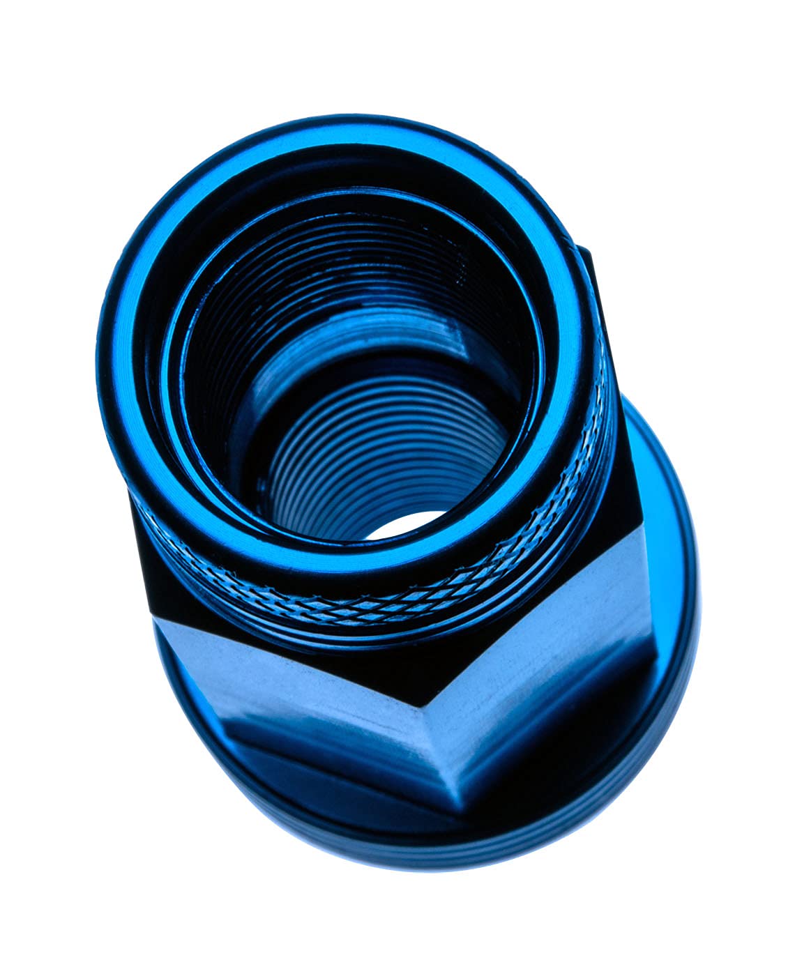 VMS RACING 12x1.5 20PC Piece Blue Anodized 44mm Long Open End Lightweight Aluminum Racing Lug Nuts Compatible with Chevy Chevrolet Corvette with 5 Lug Wheel Pattern (Pack of 20)