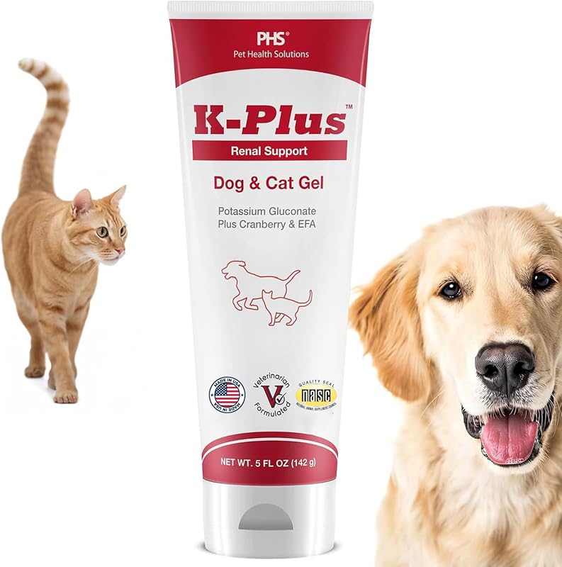 Suplemento em Gel K-Plus com Citrato de Potássio e Cranberry para Cães e Gatos Pet Health Solutions – 142 g