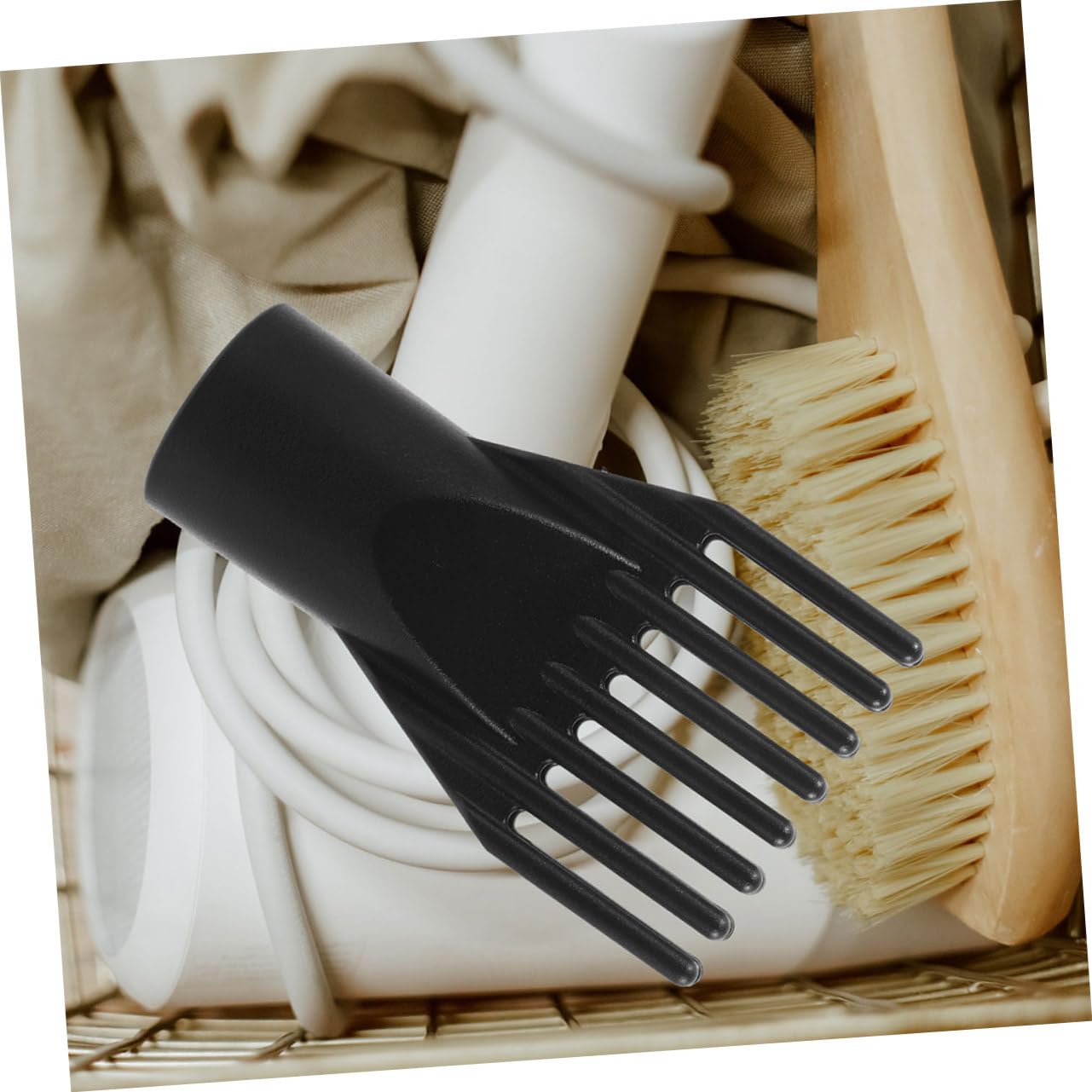 FOMIYES 2pcs Hair Dryer Comb Nozzle Professional Hairdressing Tool for Straightening and Styling Abs Material Lightweight and Easy to Use Compatible Hair Dryers