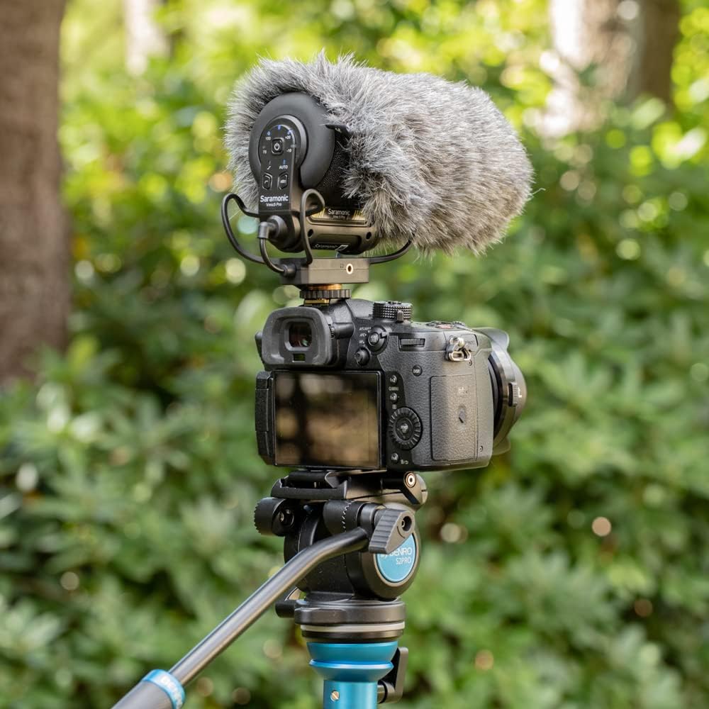 Saramonic Vmic5 Pro | Advanced Pro On-Camera Supercardioid Shotgun Mic w/ 3-Stage Gain, 75/150Hz Filters, High-Freq Boost, Auto On/Off, Headphone Out & 120hr Battery