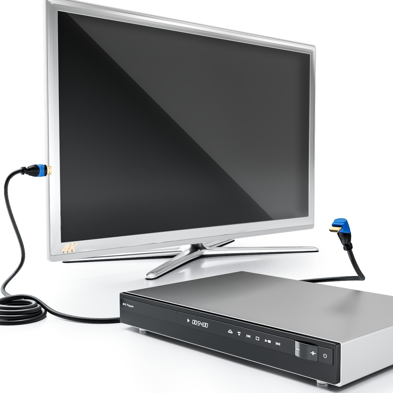 deleyCON 3 0 м Угловой кабель HDMI угол 90 UHD 4K HDR 1080p 2160p EARC для телевизора саундбара монитора ПК ноутбука проектора PS5 Xbox черный